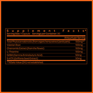 Erthecode Sleep Aid Capsule Supplement Facts